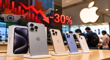 તહેવારોમાં Appleને મોટો ઝટકો: ભારતમાં iPhoneના વેચાણમાં 30%નો કડાકો, જાણો કેમ લોકો નથી ખરીદી રહ્યા નવા મોડલ્સ?