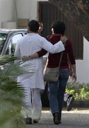 Rahul Gandhi (L), lawmaker and son of India's ruling Congress party chief Sonia Gandhi , walks with his sister Priyanka Gandhi Vadera after speaking to the media in New Delhi March 6, 2012. Rahul, the scion of India's Nehru-Gandhi dynasty, tried over the past year to project himself as a man of the people as he campaigned tirelessly for the ruling Congress party in Uttar Pradesh. However, the strategy did not work. Vote tallies last week gave Congress just 28 of the 403 seats at stake for the state's legislative assembly, a miserable fourth place. Picture taken March 6, 2012. To match Insight INDIA-GANDHI/ REUTERS/Stringer (INDIA - Tags: POLITICS ELECTIONS) - RTR2Z6SP