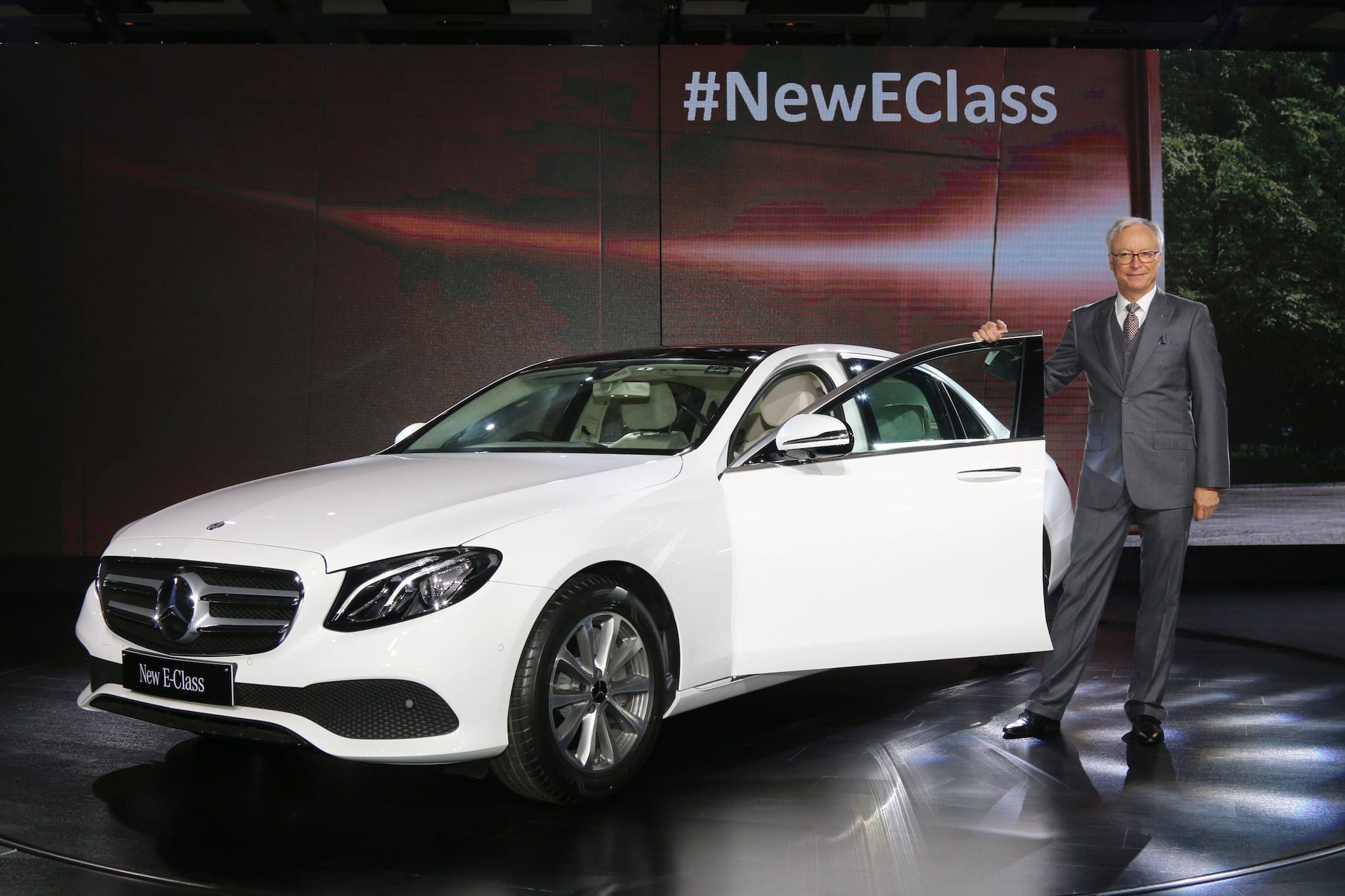 Mr. Roland Folger, MD & CEO at the launch of the Mercedes-Benz New E Class