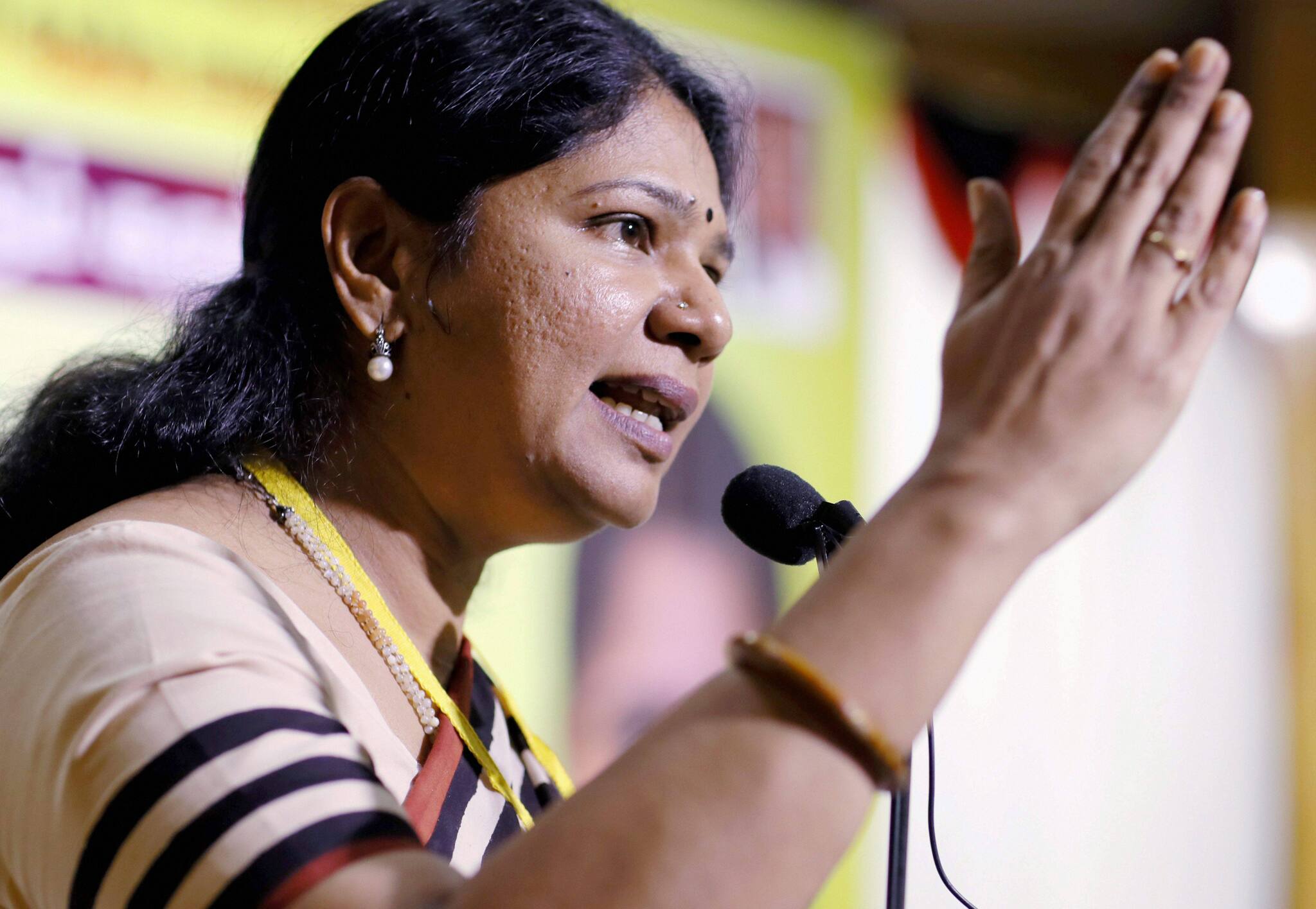 DMK's Kanimozhi slams 'imposition' of Hindi on railway signboard in Tamil Nadu: 'They won't stop...'