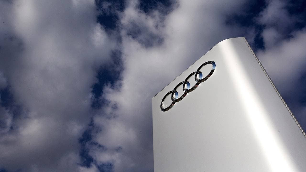 The Audi logo is seen at the entrance of the Audi powerplant in Brussels, Belgium September 28, 2015. Volkswagen, facing a scandal for the falsification of U.S. emissions tests has said 11 million cars worldwide had defeat devices installed, including 2.1 million of Audi of models A1, A3, A4, A5, A6, TT, Q3 and Q5. REUTERS/Yves Herman TPX IMAGES OF THE DAY - RTX1SWPT