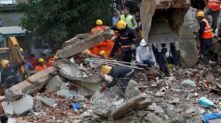 One Dead, 3-4 Persons Feared Trapped As Six-storey Residential Building 