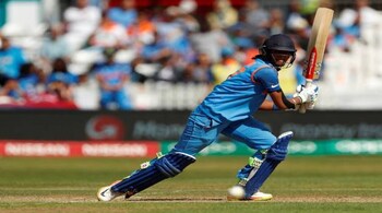 Cricket - Australia vs India - Women's Cricket World Cup Semi Final - Derby, Britain - July 20, 2017   Australia's India's Harmanpreet Kaur in action   Action Images via  Reuters/Lee Smith - RTX3C8VF
