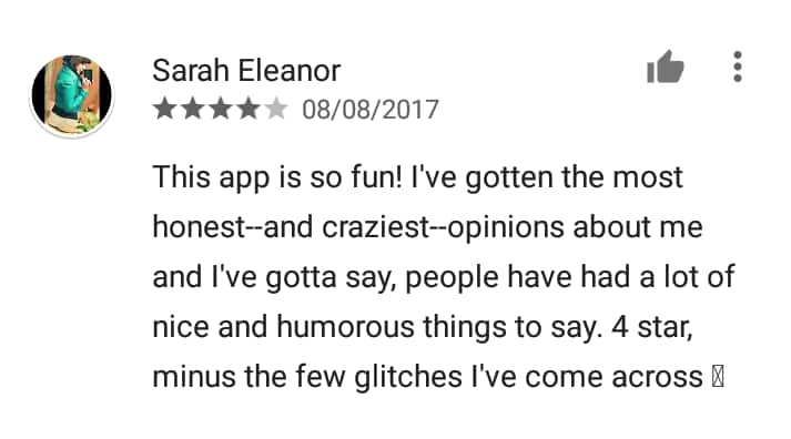 Sarahah positive
