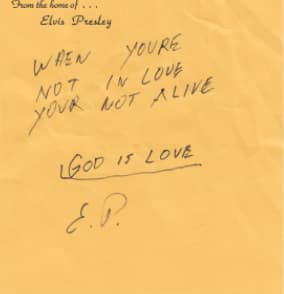presley note