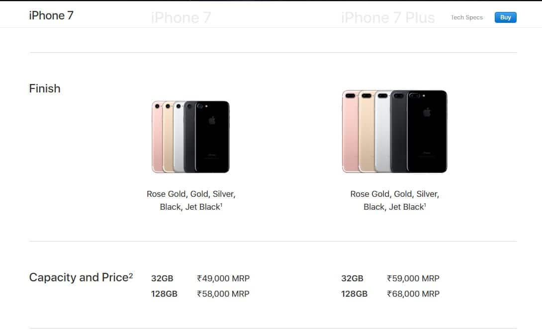 Apple Slashes Price Of Iphone 7 Iphone 7 Plus Iphone 6s In India