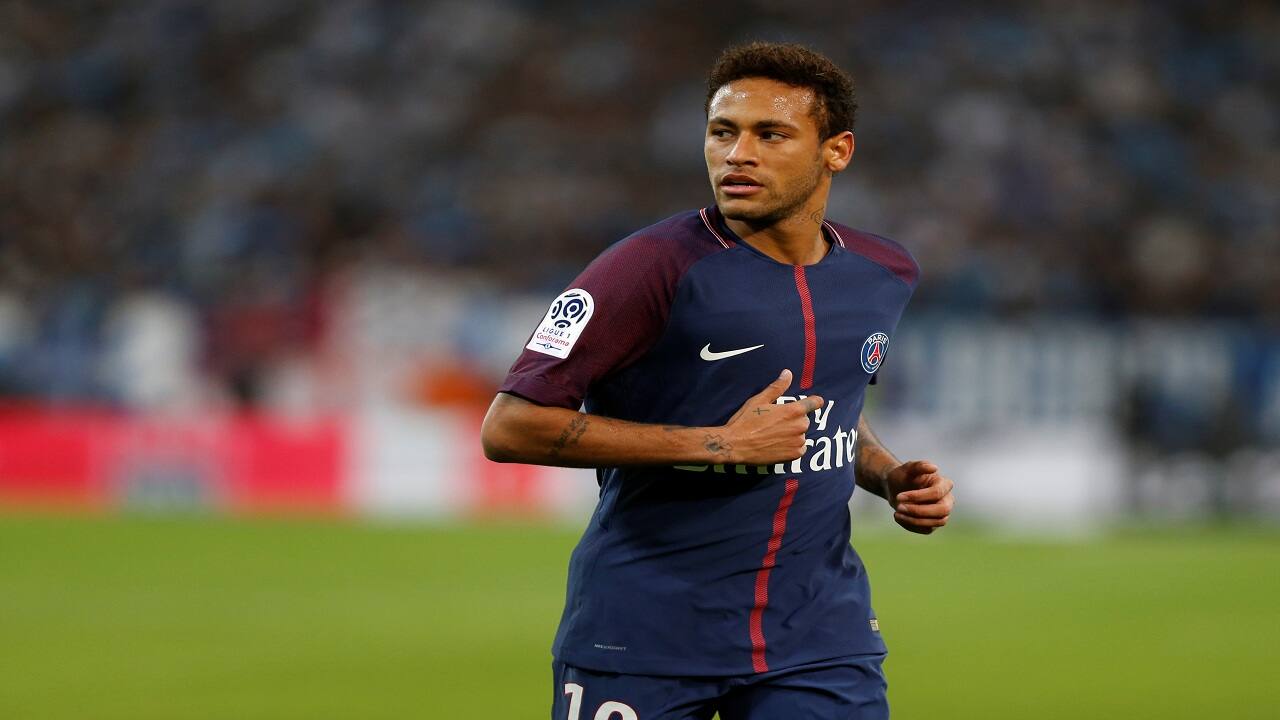 Soccer Football - Ligue 1 - Olympique de Marseille vs Paris St Germain - Orange Velodrome, Marseille, France - October 22, 2017 Paris Saint-Germains Neymar REUTERS/Philippe Laurenson - RC17D32FDA30