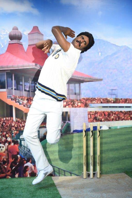 The Haryana Hurricane | The cricketer who captained India to their first World Cup glory in 1983, Kapil Dev in his run up to bowl. All the wax figures have been created in London at Madame Tussauds studio ‘Merlin Magic Making’. (Source: Madame Tussauds Delhi)