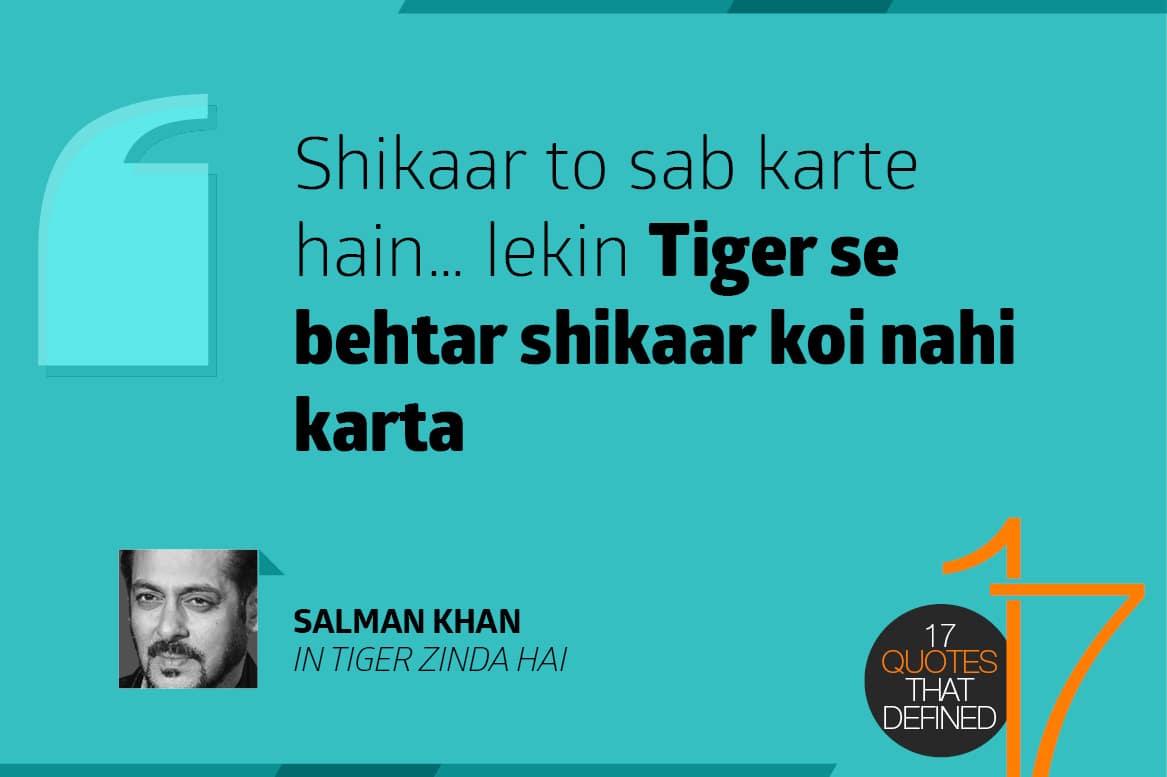 Shikaar toh sab karte hain...lekin Tiger se behtar shikaar koi nahi karta - Salman Khan