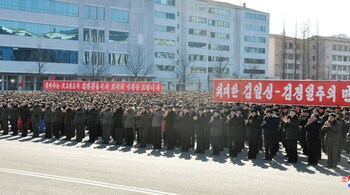 A view of a rally celebrating North Korea's progress in their nuclear and missile programme in this undated photo released by North Korea's Korean Central News Agency (KCNA) in Pyongyang. (Reuters)