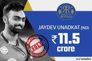Jaydev Unadkat| Team: Rajasthan Royals | Sold for: Rs 11.5 crore
