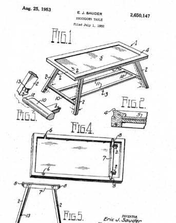 Answer 14: Erie J. Sauder came up with the first flat pack or ready to assemble furniture. He discussed the idea with his employers at IKEA, who went on to build their entire business around this model. 
