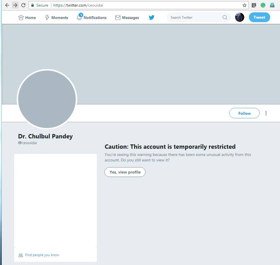 UIDAI warns against the ‘fake’ profile of its CEO, parody account ...