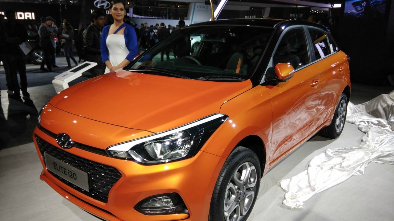 Hyundai Motors, along with Ioniq, unveiled the new Elite i20. The new car features signature grill and cascade design, dual tone interior. (Moneycontrol) Hyundai Motors, along with Ioniq, unveiled the new Elite i20. The new car features signature grill and cascade design, dual tone interior. (Moneycontrol)