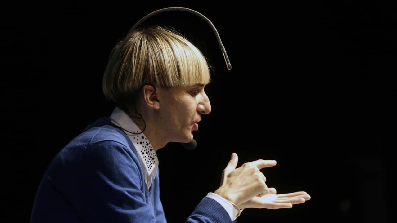 Harbisson is a co-founder of the Cyborg Society and the Transpecies Society — organisations which claim to represent people who identify as non-human. (Reuters)