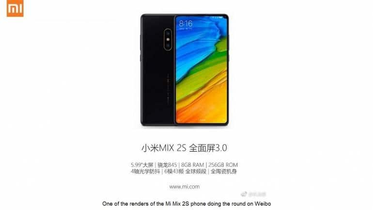 xiaomi小米 mi mix2s Xiaomi Mi MIX2S ブラック 128GB 6GB RAM Xiaomi