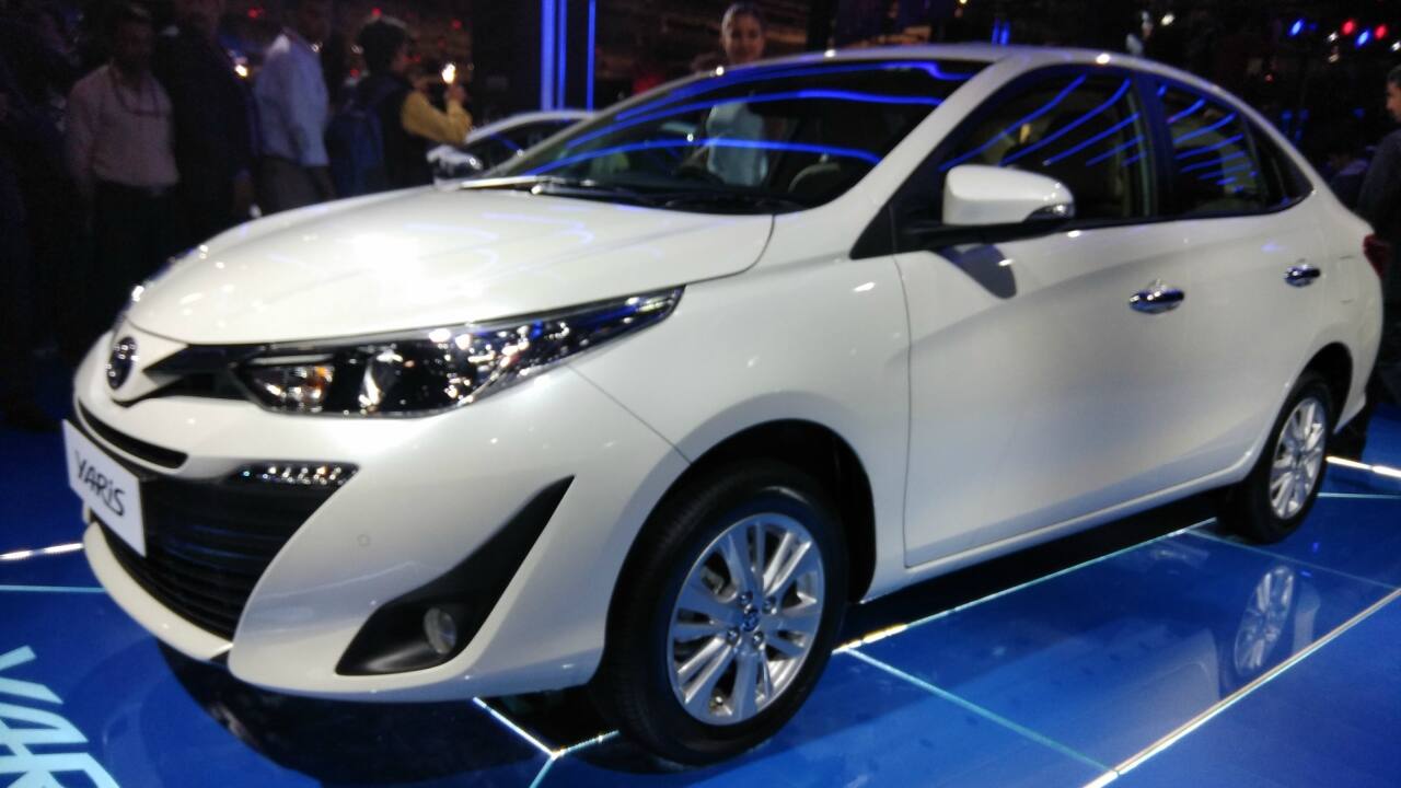 Toyota Kirloskar Motors unveiled Toyota Yaris. The car is a 1.5 litre Dual VVT-i petrol engine which is mated to 6-speed transmission. (Moneycontrol) Toyota Kirloskar Motors unveiled Toyota Yaris. The car is a 1.5 litre Dual VVT-i petrol engine which is mated to 6-speed transmission. (Moneycontrol)