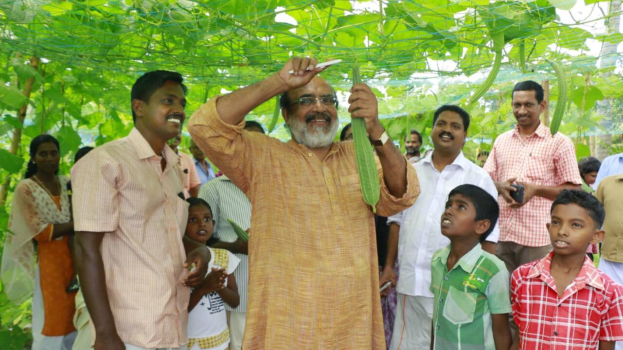 “If you are hungry, you can come and eat here. There won’t be a cashier at the counter to settle your bill. Your conscience is the cashier. You can drop whatever amount you want to, kept at the box on the counter. Those who cannot afford to give anything can leave content, after a full meal,” said Thomas Isaac, Kerala finance minister in a Facebook post. (Image Courtesy: Facebook)