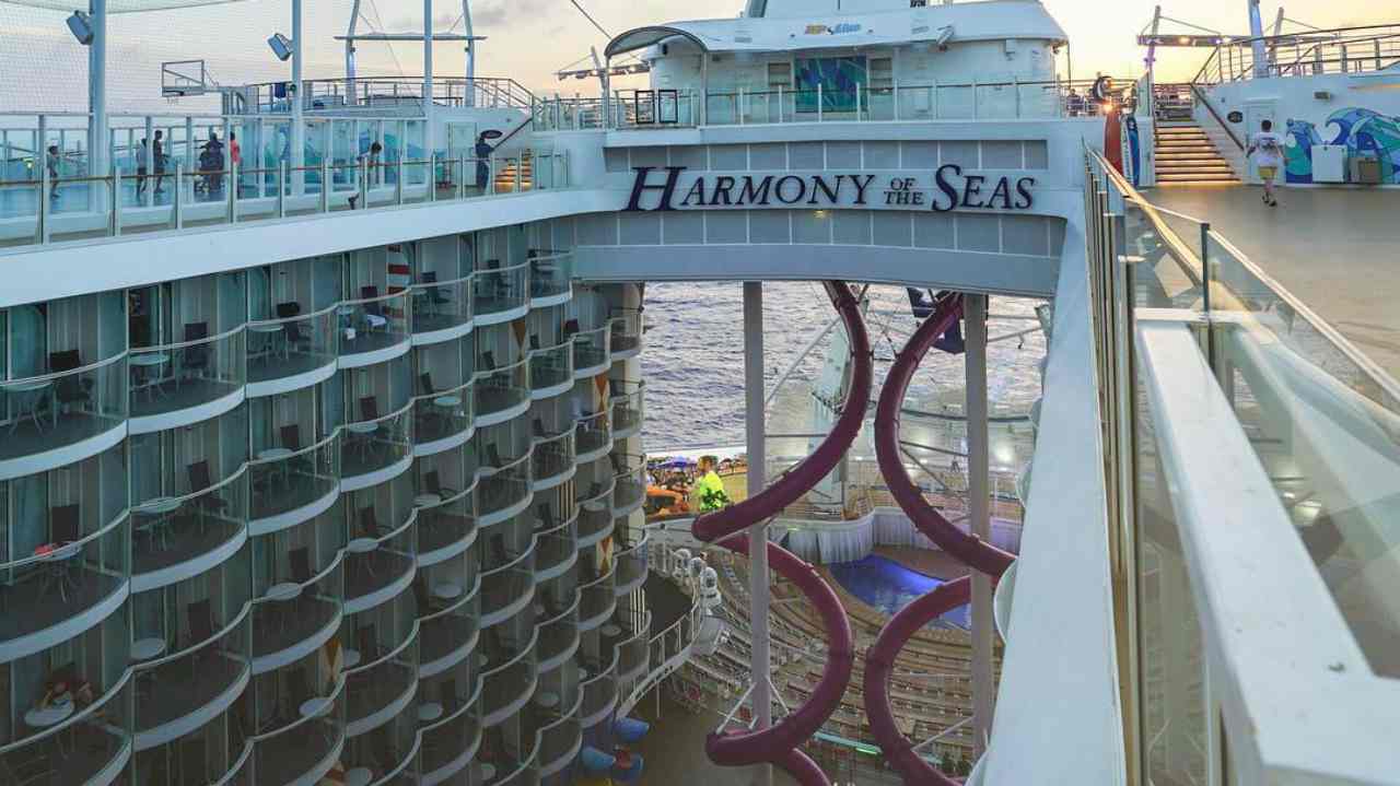 The Symphony of the Seas is marginally larger than the previous record holder Harmony of the Seas owned by the same shipping company. In fact, all Oasis-class ships — Oasis of the Seas and Allure of the Seas being the other two — in operation by the Royal Caribbean International have held the Guinness World Records for the world’s largest cruise ship. The Symphony of the Seas is marginally larger than the previous record holder Harmony of the Seas owned by the same shipping company. In fact, all Oasis-class ships — Oasis of the Seas and Allure of the Seas being the other two — in operation by the Royal Caribbean International have held the Guinness World Records for the world’s largest cruise ship.