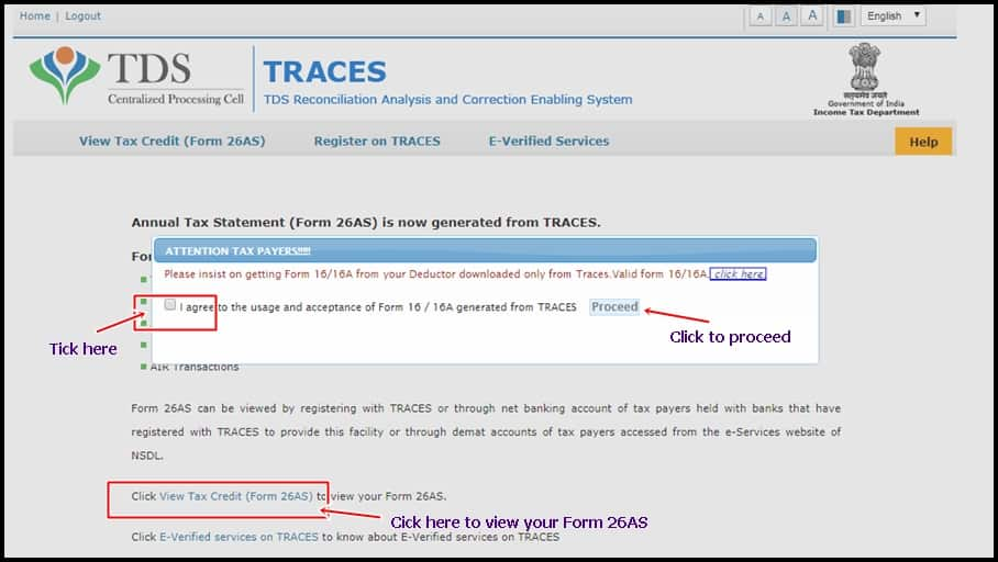 form 26as download online