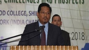 Still short of few seats for majority, will decide on way forward after final results: Meghalaya CM Conrad Sangma