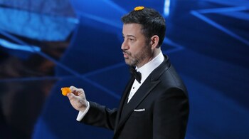 Jimmy Kimmel hosts the Academy Awards for the second year in a row. (Reuters)