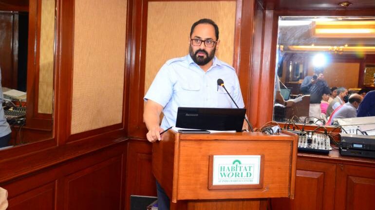 Minister Rajeev Chandrasekhar said the government is prioritising need for skilled talent by stepping up its reskilling efforts, through the National Institute of Electronics & Information Technology (File Image)