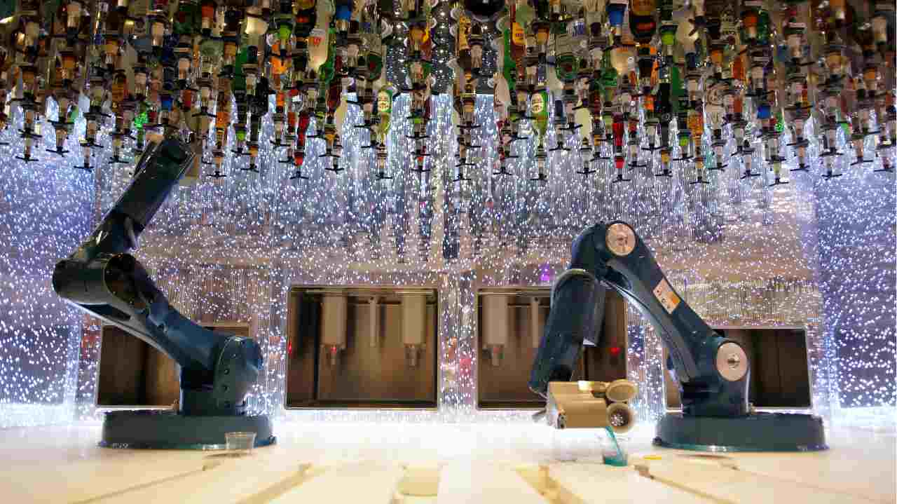 Among one of the most interesting place, the ship hosts a bionic bar where robots serve the guests. So quench your thirsts while watching two robotic arms finish their hob with exceptional precision. Among one of the most interesting place, the ship hosts a bionic bar where robots serve the guests. So quench your thirsts while watching two robotic arms finish their hob with exceptional precision.