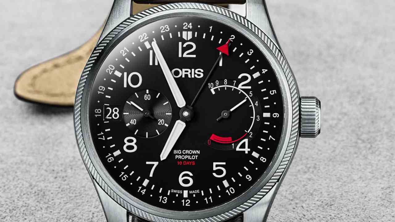 Oris Big Crown ProPilot Calibre 114 | Cost - Rs 3,77,319 to Rs 3,96,835 | This watch is an ideal timepiece for a traveller, especially from India or Australia, owing to the inclusion of half-hour time zones that India and Australia follow. It is set in a 44mm steel case, water resistant and 10-day power reserve scale. (Image: www.ethoswatches.com) Oris Big Crown ProPilot Calibre 114 | Cost - Rs 3,77,319 to Rs 3,96,835 | This watch is an ideal timepiece for a traveller, especially from India or Australia, owing to the inclusion of half-hour time zones that India and Australia follow. It is set in a 44mm steel case, water resistant and 10-day power reserve scale. (Image: www.ethoswatches.com)