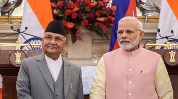 File pic: Prime Minister Narendra Modi with his Nepalese counterpart Khadga Prasad Oli