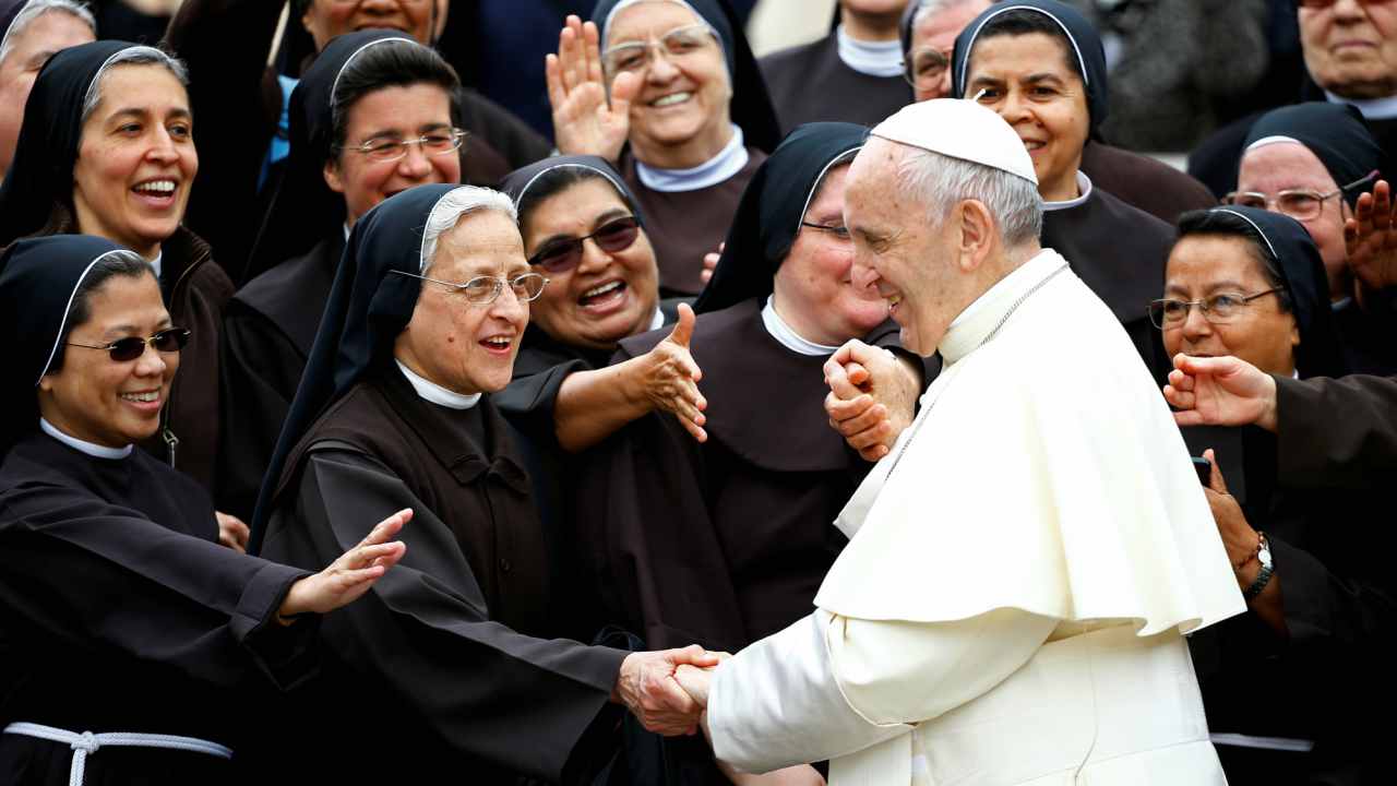 Pope Francis | Pope, Roman Catholic Church | Ranked sixth, he is the head of the religion which is followed by over a billion people. Born as Jorge Mario Bergoglio, he is the first pope from outside Europe since the eighth century. (Reuters)