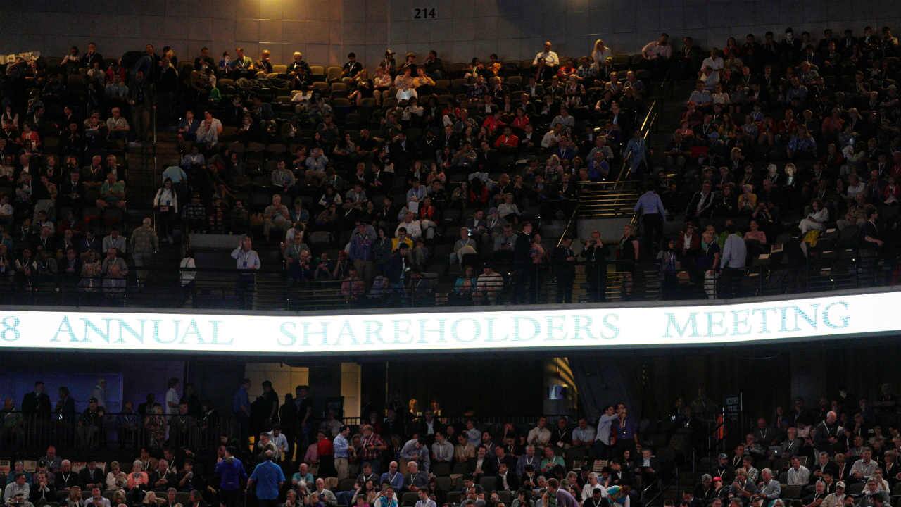 In fact, the number of people who come to see the oracle of Omaha, fills up an auditorium without fail, every year (Image: Reuters)
