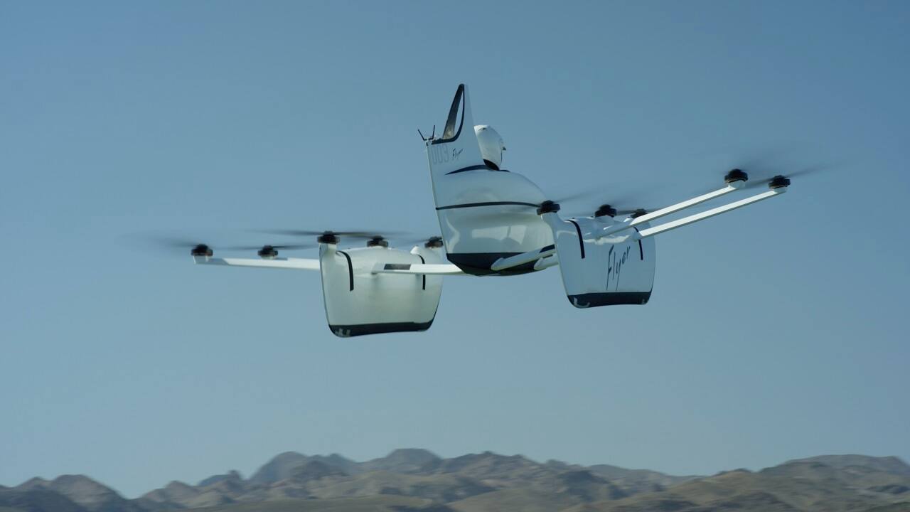 Larry Page’s Kitty Hawk company unveils single-seat flying vehicle