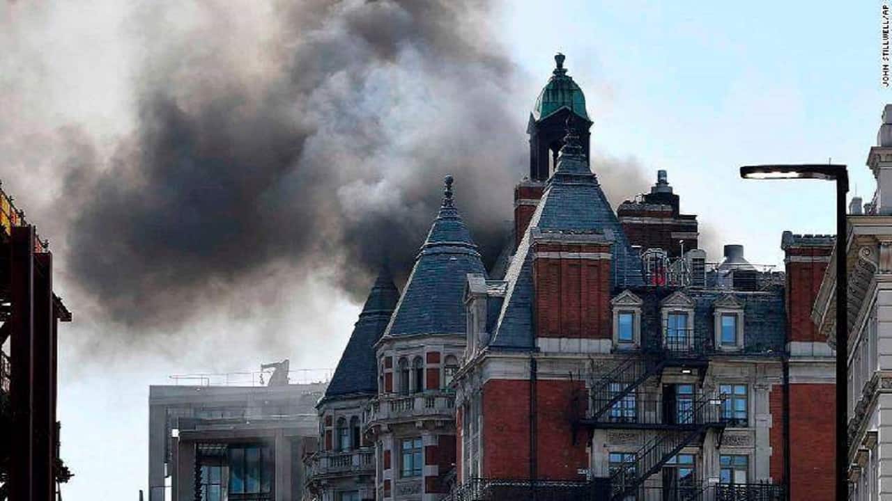 Fire at London hotel a week after getting the "most extensive restoration" Fire at London hotel a week after getting the "most extensive restoration"