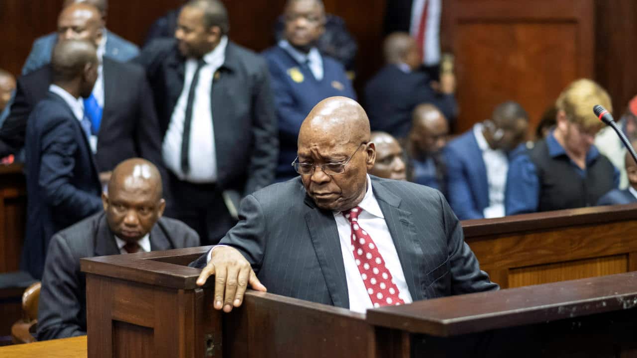 Former South African president Jacob Zuma appears in court in Durban, South Africa. (Image: Reuters)
