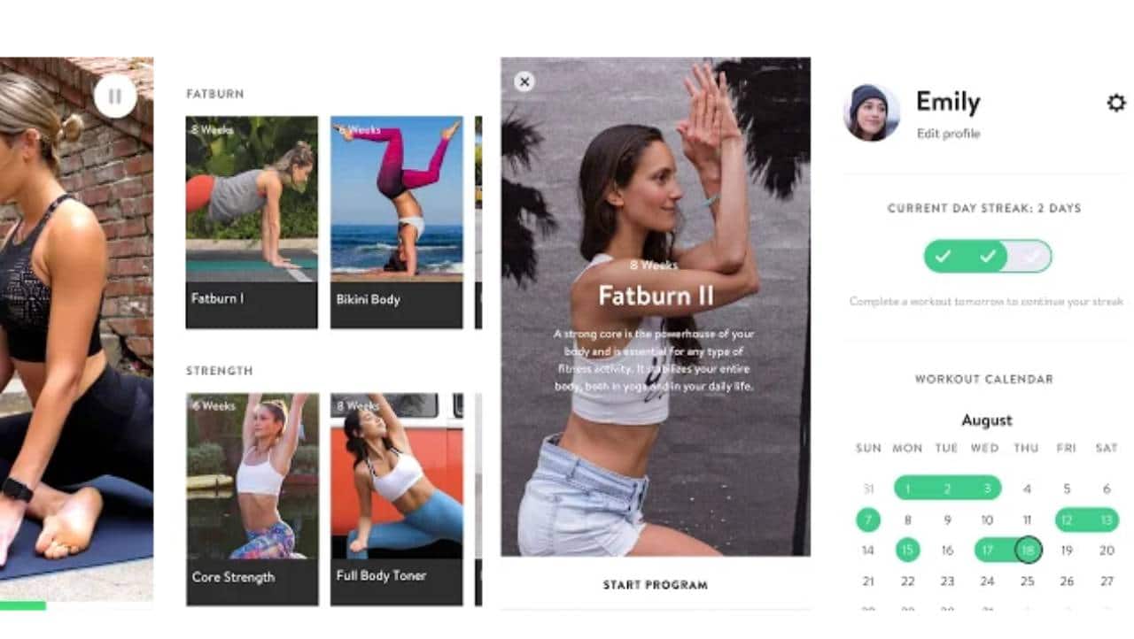 Asana Rebel | Android &amp; iOS | This Yoga-inspired app lets you choose from different workouts session between 10-30 minutes, and enjoy more than 400 workout variations to keep you from monotony. The app also allows you to connect with other users so that you can connect with the larger yoga community and share experiences.