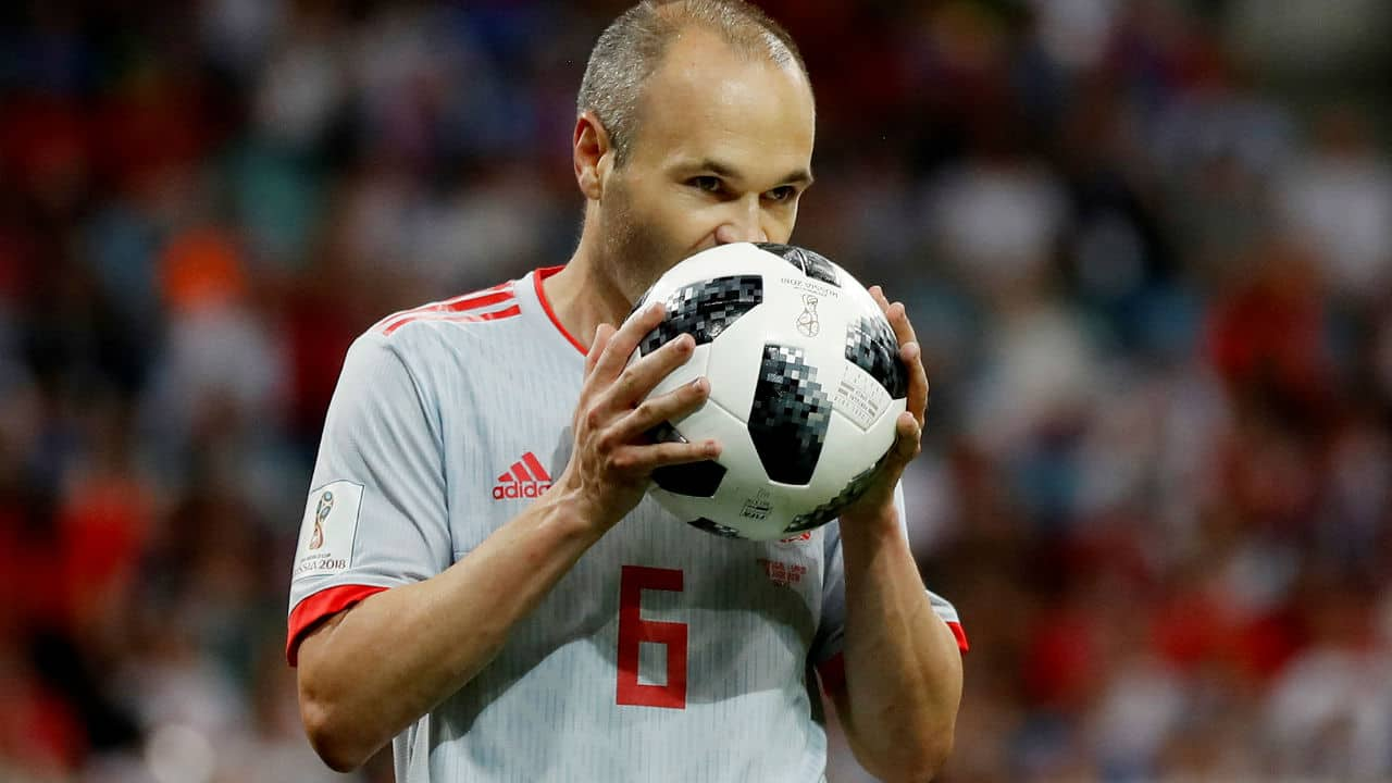 Iniesta retires from Spain after World Cup loss to Russia