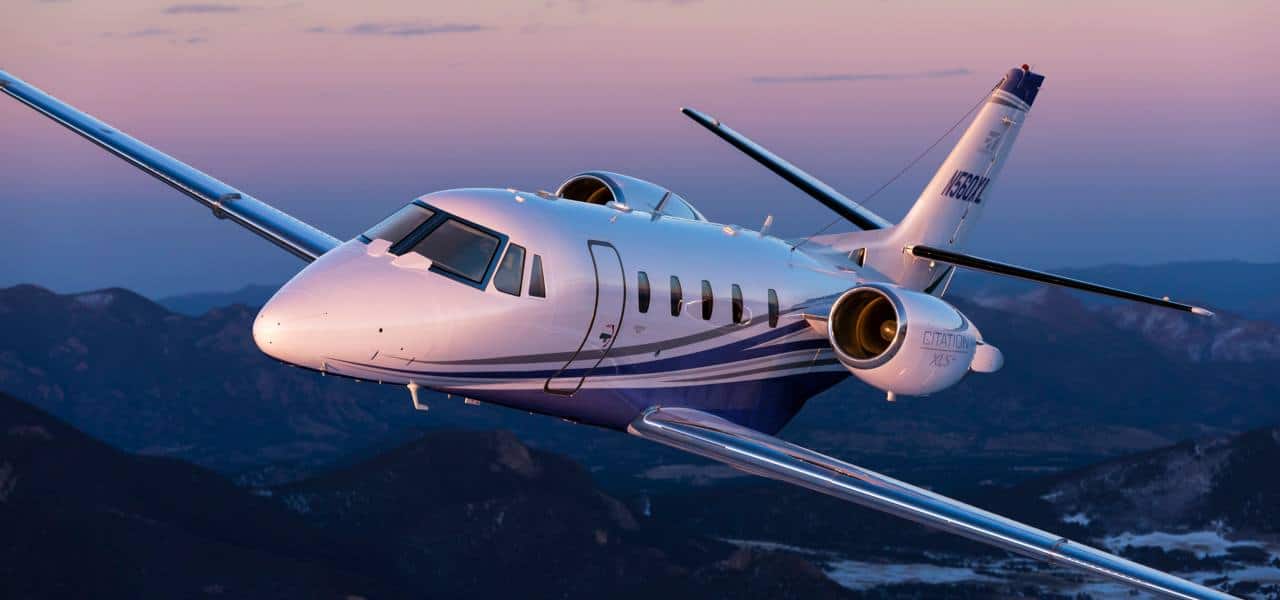 Cessna Citation XLS Plus: This six-seater jet has spacious interiors, outfitted with sumptuous leather, hardwood furnishings and natural light aplenty, thanks to its 11 large windows. The jet boasts of the largest cabin in its class. There are additional facilities such as convenient workstations, a side-facing couch, a full-sized refreshment station and a spacious lavatory. (Image: Air Charter Service)