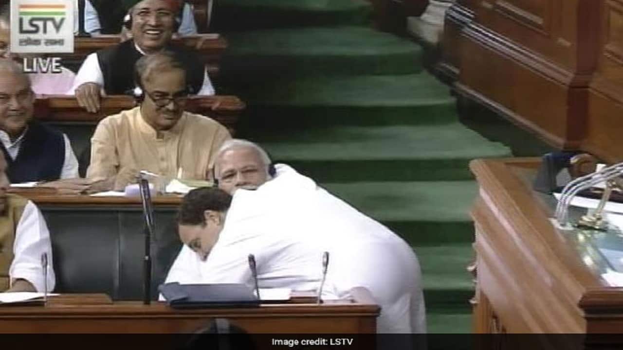 'Can we now officially declare it as hug day?': Twitterati reacts to Rahul's jhappi