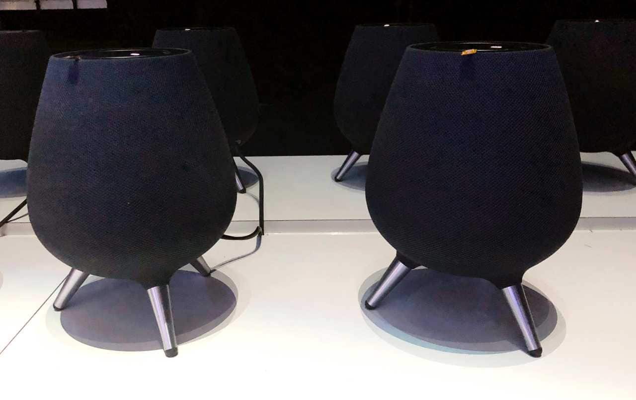 Samsung Speaker| Samsung also previewed a new voice-assisted speaker, the Galaxy Home, using its homegrown digital assistant, Bixby. It promises quality sound, in a potential challenge to Apple's Siri-based HomePod speaker. Samsung said more details would come later this year. Samsung's current speaker, the Invoke, uses Microsoft's Cortana assistant. Samsung also announced a new smartwatch and a partnership with Spotify intended to make it easier to switch music playback between phones, TVs and the company's new speaker. (Image: AP) Samsung Speaker| Samsung also previewed a new voice-assisted speaker, the Galaxy Home, using its homegrown digital assistant, Bixby. It promises quality sound, in a potential challenge to Apple's Siri-based HomePod speaker. Samsung said more details would come later this year. Samsung's current speaker, the Invoke, uses Microsoft's Cortana assistant. Samsung also announced a new smartwatch and a partnership with Spotify intended to make it easier to switch music playback between phones, TVs and the company's new speaker. (Image: AP)