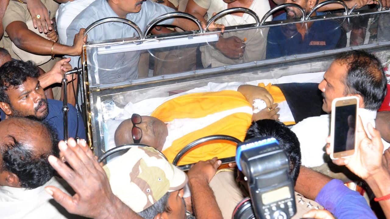 ‘Can I, just once, call you Appa?’, Stalin says in poem penned for father Karunanidhi
