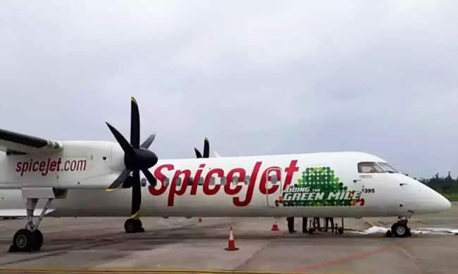 Q12. What is the significance of this aircraft from Spice-Jet?