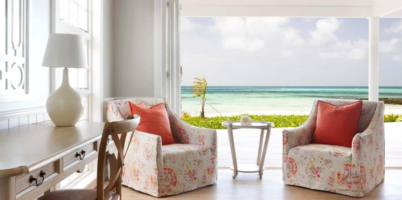 Accommodation | The luxury villa and Tanzanian Bandas can accommodate 19 guests at a time. Two traditional Tanzanian Bandas are beautiful decorated with locally hand-carved furniture and fabrics from Mafia Island, in soft, natural colours. You will have a dedicated team of an executive head chef, butlers, hostess, housekeepers, cocktail barman, boatmen, a guide who would take you snorkelling, spa therapist, etc. One exclusive-use, five-suite villa costs around $15,000 per night, including taxes. (Image: thandaisland.com)