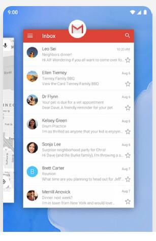 System navigation - The user can swipe from anywhere to access the app switcher. System navigation - The user can swipe from anywhere to access the app switcher.