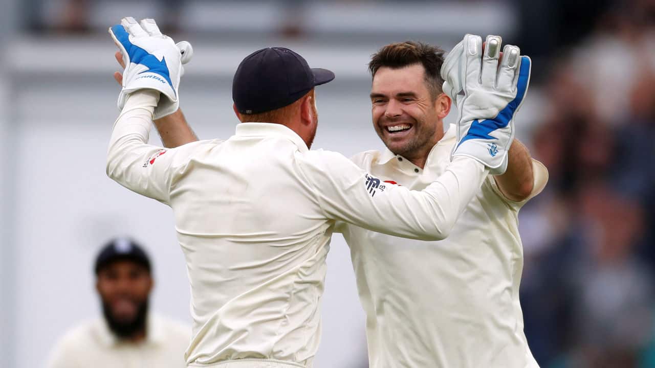 James Anderson took the final wicket of the match when he clean bowled Mohammed Shami. The wicket meant that England won the match by 118 runs and the series 4-1. Shami became Anderson's wicket number 564 in Test cricket, taking him past the legendary Glenn McGrath to become the highest wicket-taking pacer in Test match history. (Image: Reuters)