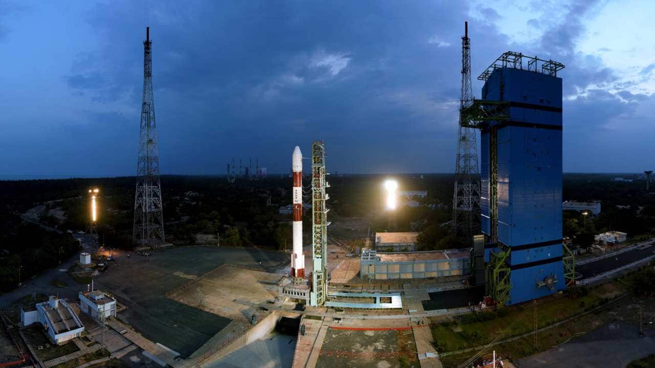 The launch was initiated at 10:08 pm IST on September 16. After almost 18 minutes the two satellites were placed in the desired Sun Synchronous orbit, around 583 km away from the surface of the Earth. (Image: ISRO) The launch was initiated at 10:08 pm IST on September 16. After almost 18 minutes the two satellites were placed in the desired Sun Synchronous orbit, around 583 km away from the surface of the Earth. (Image: ISRO)