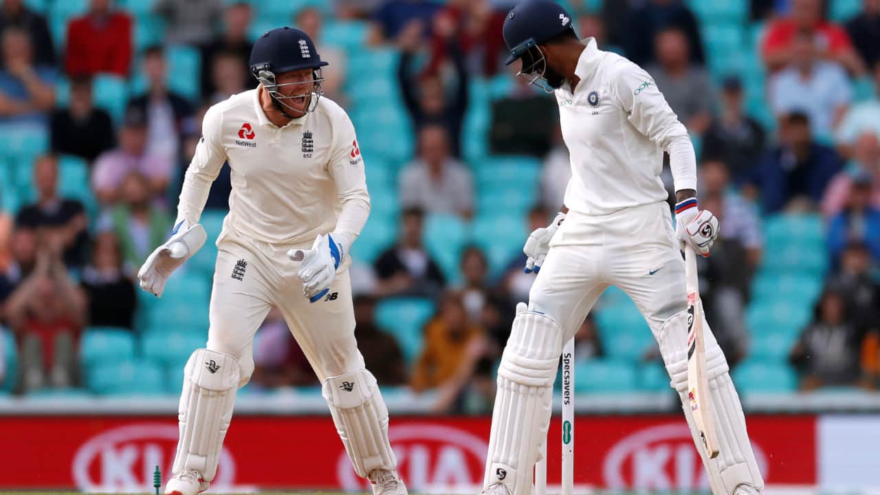 The Rahul-Pant 204-run stand was finally broken when Rashid castled Rahul with a dream delivery in the 82nd over. The ball pitched on the rough and turned sharply to go past the outside edge and hit the off stump. The batsman made 149 from 224 deliveries and walked off the ground to a standing ovation. (Image: Reuters)