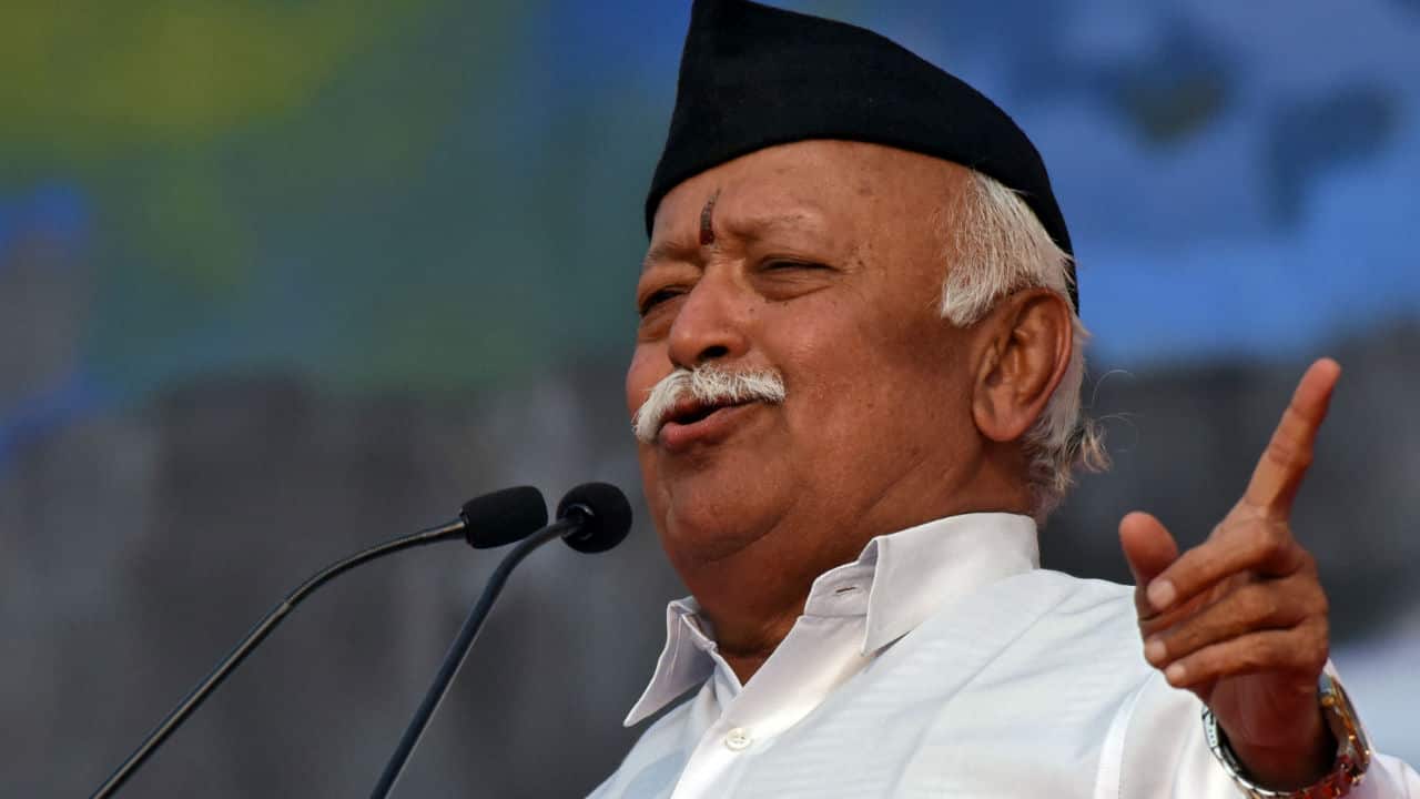 ‘Men want to become bhagwan’: RSS chief Mohan Bhagwat; Congress ...