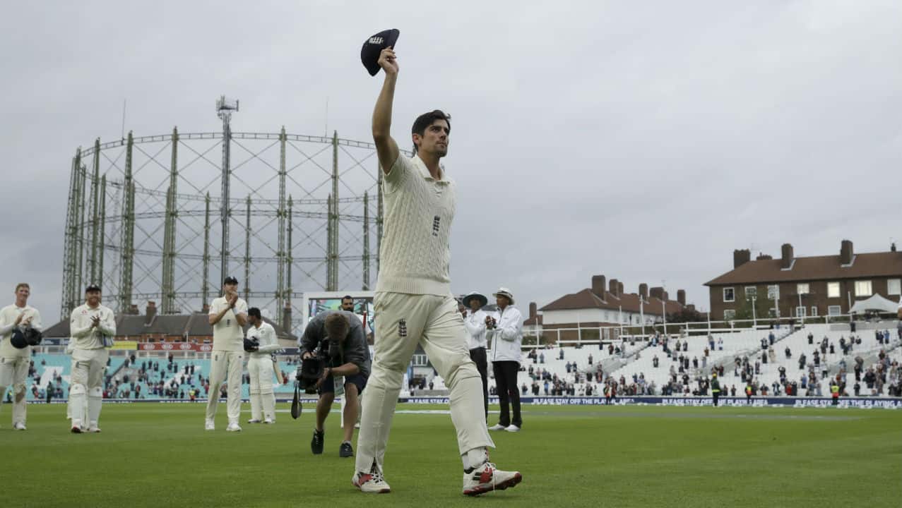 For his scores of 71 in the first innings, and 147 in the second innings, retiring Alastair Cook was adjudged Man of the Match. (Image: AP)