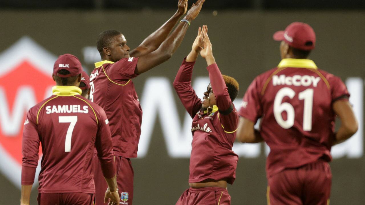 Pant scored a brisk 24 before Nurse dismissed him in the 32nd over. Windies skipper Jason Holder then dismissed struggling M S Dhoni to keep his team's hopes alive in the contest. Dhoni scored only 7 runs off 11 deliveries. At fall of Dhoni's wicket India's score read 194/5. (Image: AP) Pant scored a brisk 24 before Nurse dismissed him in the 32nd over. Windies skipper Jason Holder then dismissed struggling M S Dhoni to keep his team's hopes alive in the contest. Dhoni scored only 7 runs off 11 deliveries. At fall of Dhoni's wicket India's score read 194/5. (Image: AP)